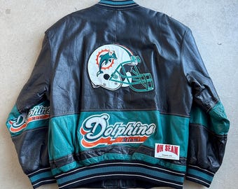 Vintage Adult NFL Miami Dolphins Winter Pro Line APEX ONE Jacket