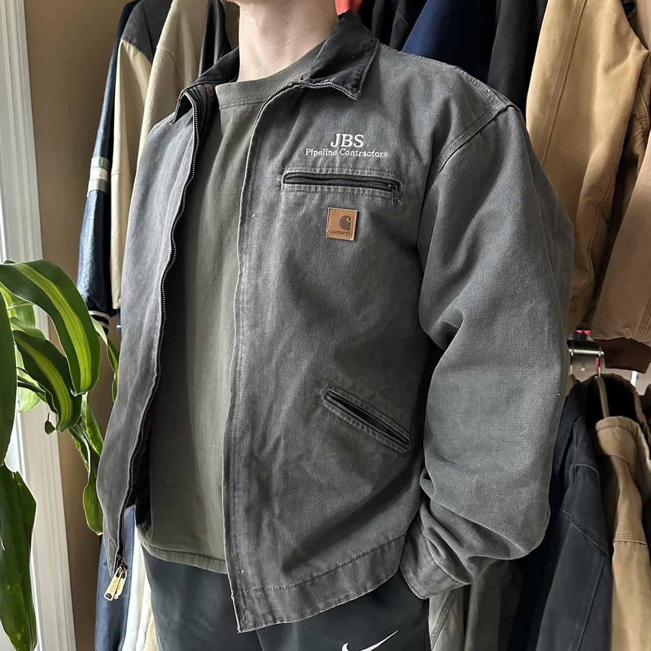 Vintage Carhartt Dark Grey Detroit Jacket J97 - Etsy