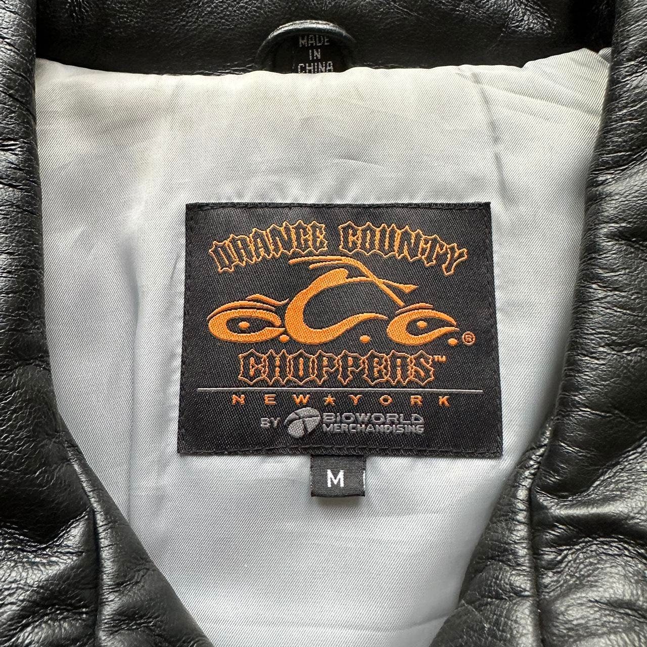 Vintage Orange County Choppers Leather Jacket - Etsy Vintage Orange County Choppers Leather Jacket - Etsy