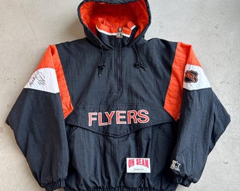Vintage 1990s Philadelphia Flyers NHL Hockey Puffer Jacket / Size