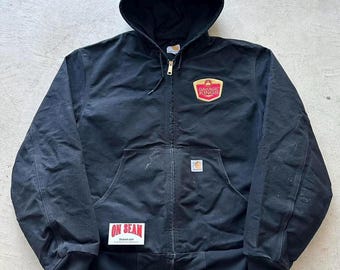 Vintage Carhartt Black Hooded Jacket