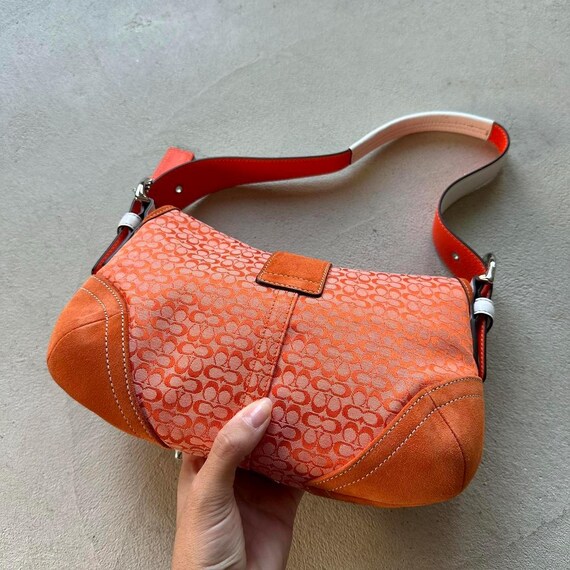 Vintage Y2K Coach Orange Mini Soho Shoulder Bag - Etsy Vintage Y2K Coach Orange Mini Soho Shoulder Bag - Etsy