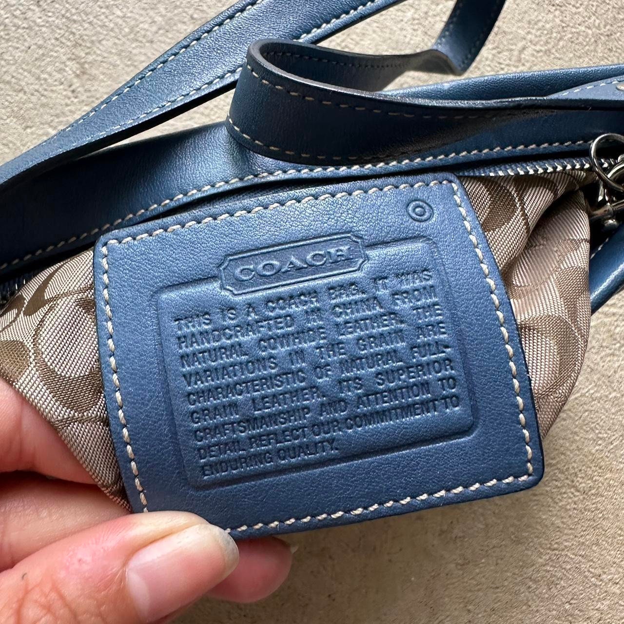 Vintage Y2K Coach Blue Mini Shoulder Bag - Etsy