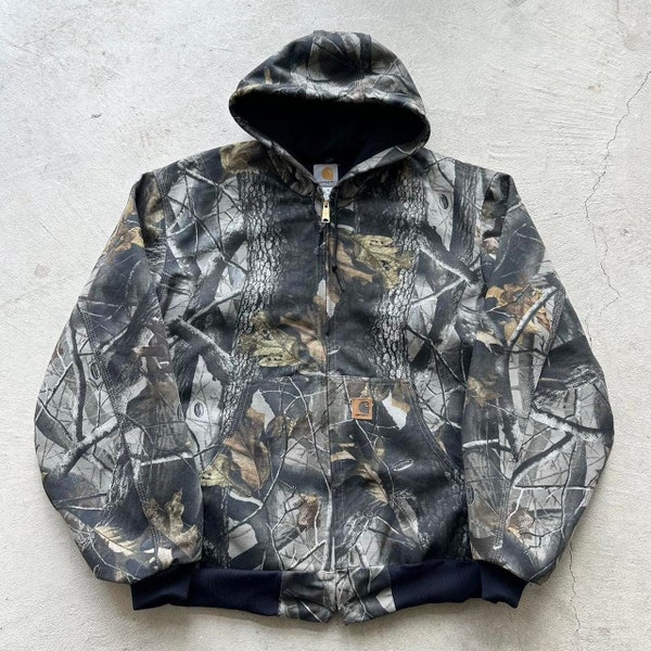 Vintage Carhartt Camo Hooded Jacket