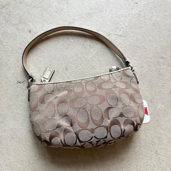 Vintage Y2K Coach Brown Patterned Mini Shoulder Bag - Etsy