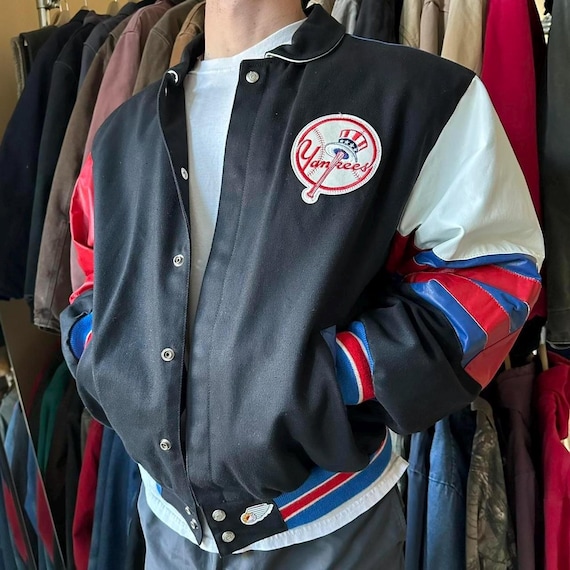 Rare Vintage New York Yankees JH Leather Jacket - Etsy
