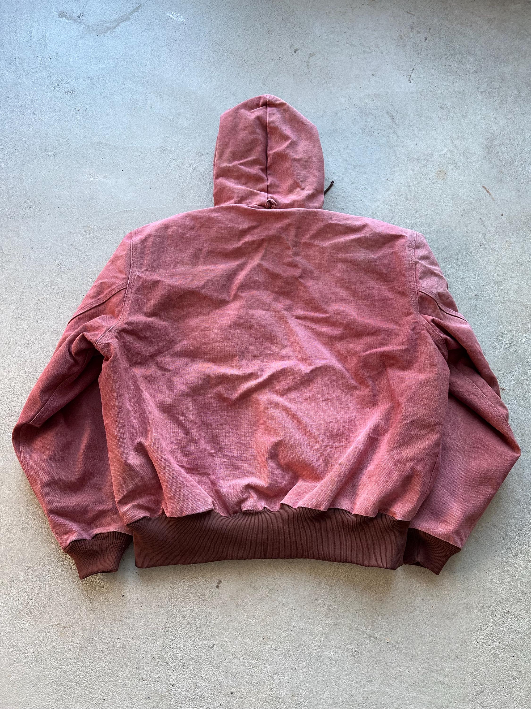 Vintage Carhartt Pink Hooded Jacket - L - Etsy