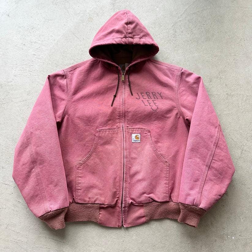 Carhartt Pink Hooded Jacket - S - Etsy Carhartt Pink Hooded Jacket - S - Etsy