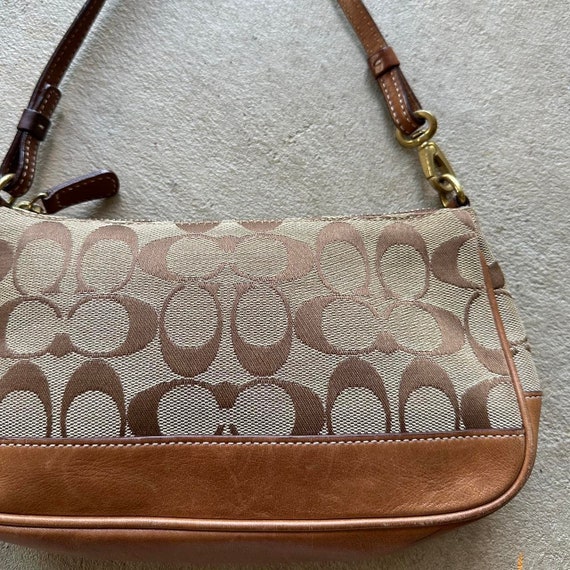 Vintage Y2K Coach Brown Demi Mini Shoulder Bag - image 2