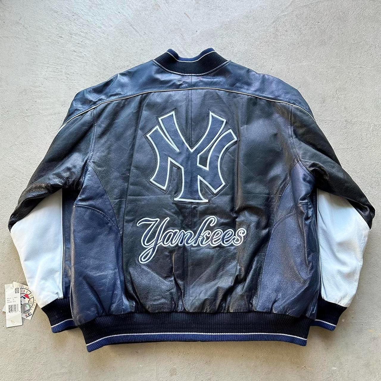 Vintage New York Yankees Leather Jacket - Etsy Vintage New York Yankees Leather Jacket - Etsy