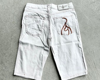 Vintage Y2K Baby Phat White Denim Shorts