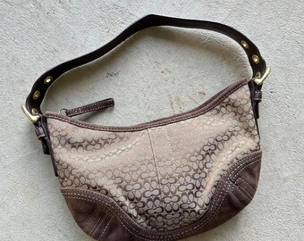 Vintage Y2K Coach Tan Croissant Shoulder Bag