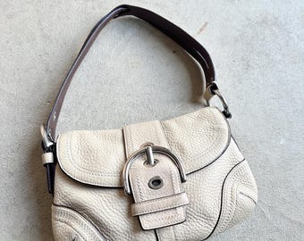 Coach Vintage Soho Signature Jacquard, Tweed & Leather Hobo