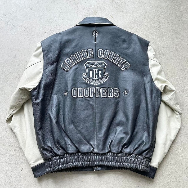 RARE! Vintage Orange County Choppers Leather Jacket - Etsy