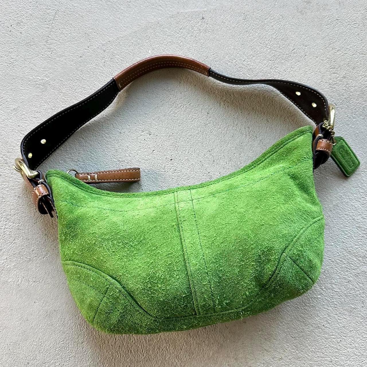 バッグ 00's coach vintage shoulderbag suede Y2K Vintage Y2K Coach Green Suede Croissant Shoulder Bag - Etsy