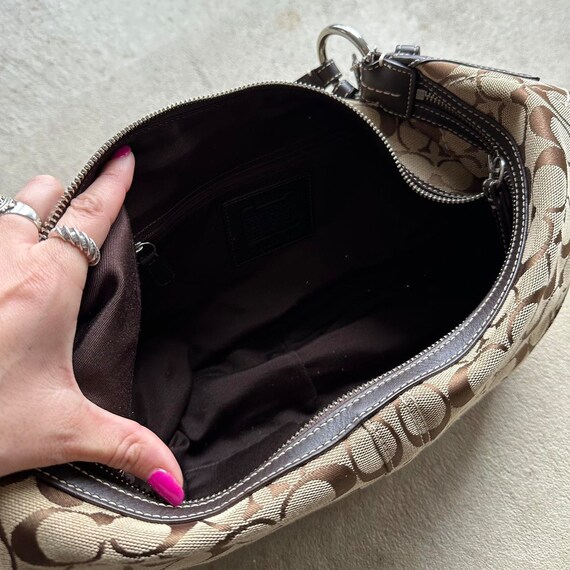 Vintage Y2K Coach Tan Big Croissant Shoulder Bag … - image 5