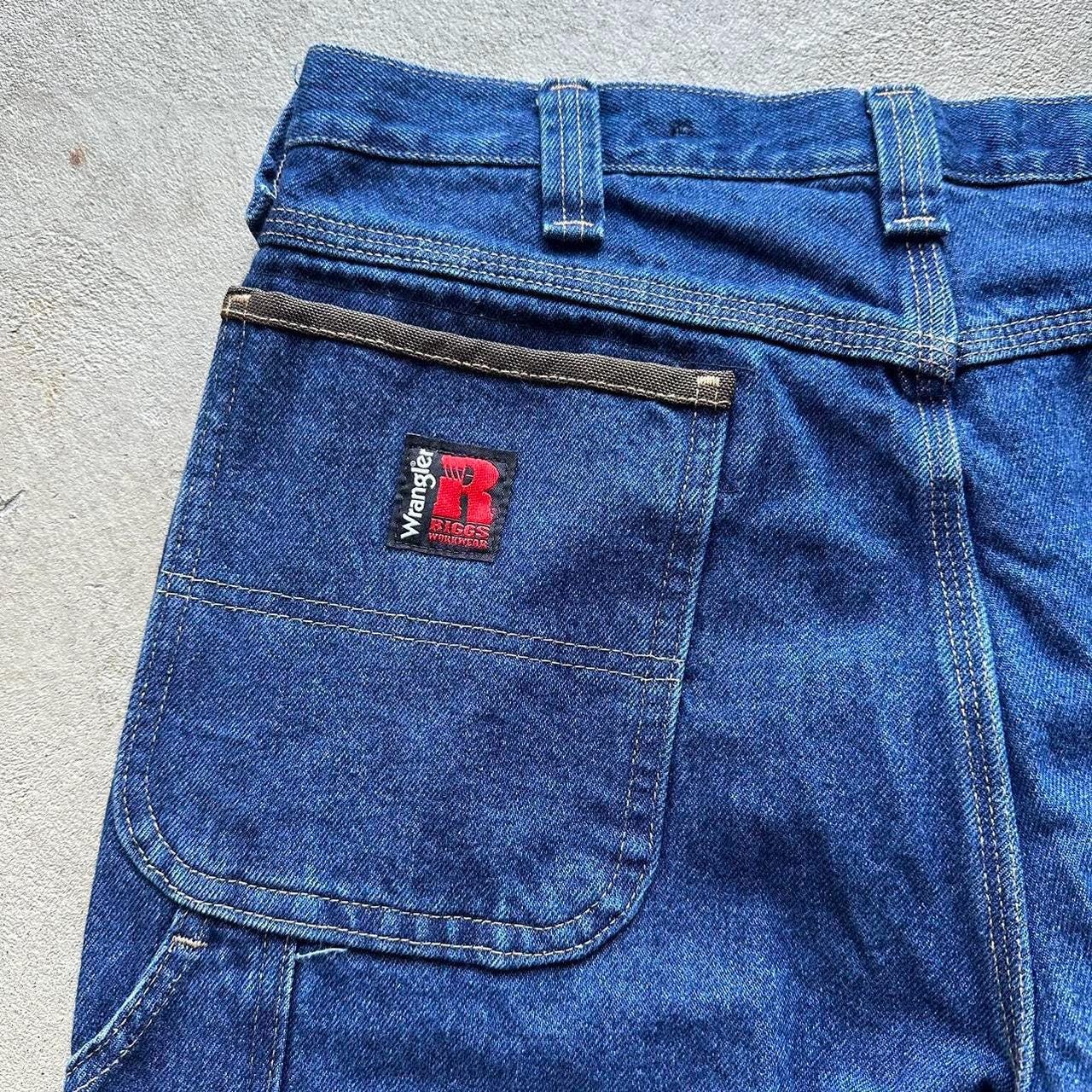 Vintage Wrangler Dark Wash Double Knee Denim Pants - Etsy