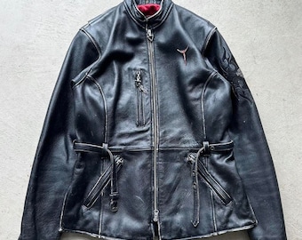 Vintage Harley Davidson Leather Biker Jacket