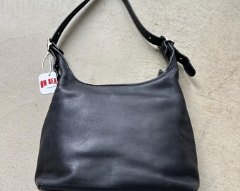 Vintage Y2K Coach Black Shoulder Bag - Etsy