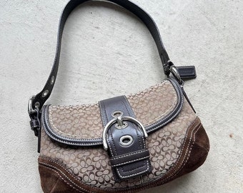 Vintage Y2K Coach Brown Mini Soho Shoulder Bag