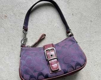 RARO! Borsa a tracolla Hampton color prugna vintage Y2K Coach