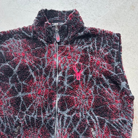 Vintage Y2K Red Spyder Fleece Vest - Etsy