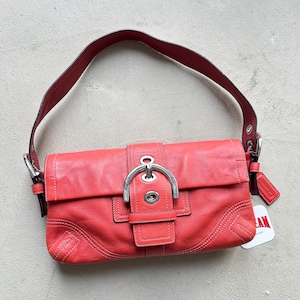 Vintage Coach Red Square Soho Shoulder Bag