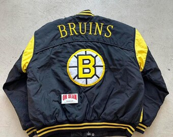 BOSTON BRUINS NHL Apex One Vintage Mens M Jacket Coat 1990s