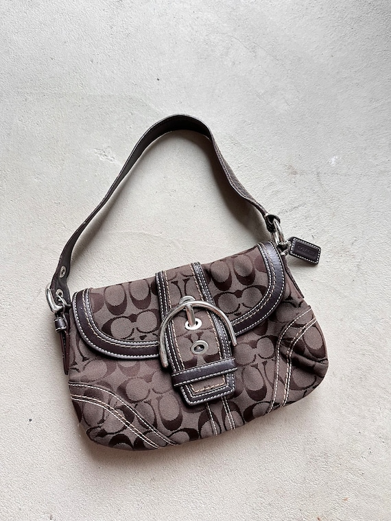 Vintage Y2K Brown Leather Handbag