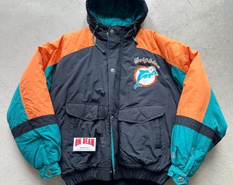 Vintage Adult NFL Miami Dolphins Winter Pro Line APEX ONE Jacket