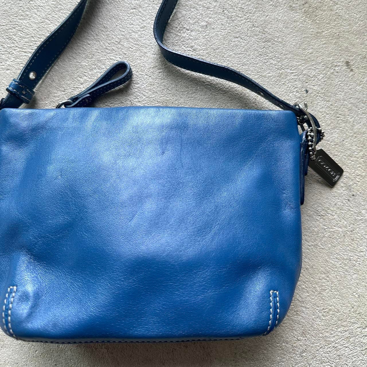 Vintage Y2K Coach Blue Mini Shoulder Bag - Etsy Vintage Y2K Coach Blue Mini Shoulder Bag - Etsy