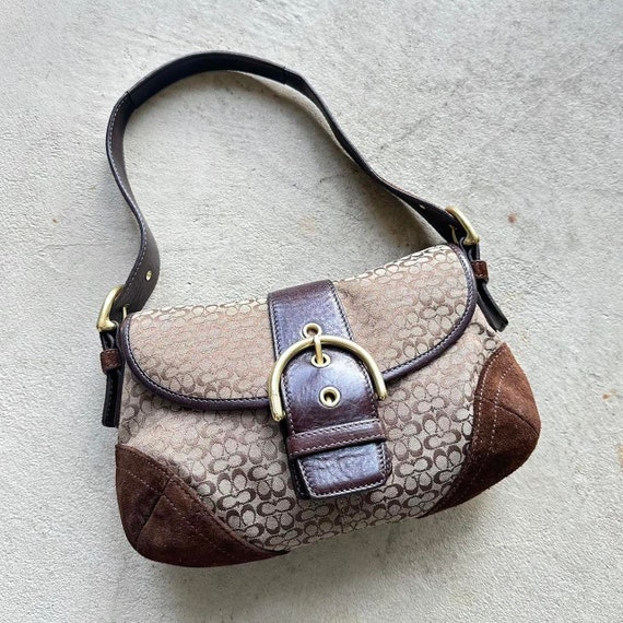 Vintage Y2K Coach Brown Mini Soho Shoulder Bag - image 1