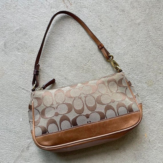 Vintage Y2K Coach Brown Demi Mini Shoulder Bag - image 1