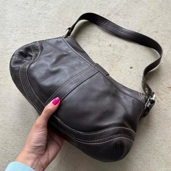 Vintage Y2K Coach Brown Leather Soho Shoulder Bag - image 6