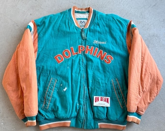 Vintage Adult NFL Miami Dolphins Winter Pro Line APEX ONE Jacket