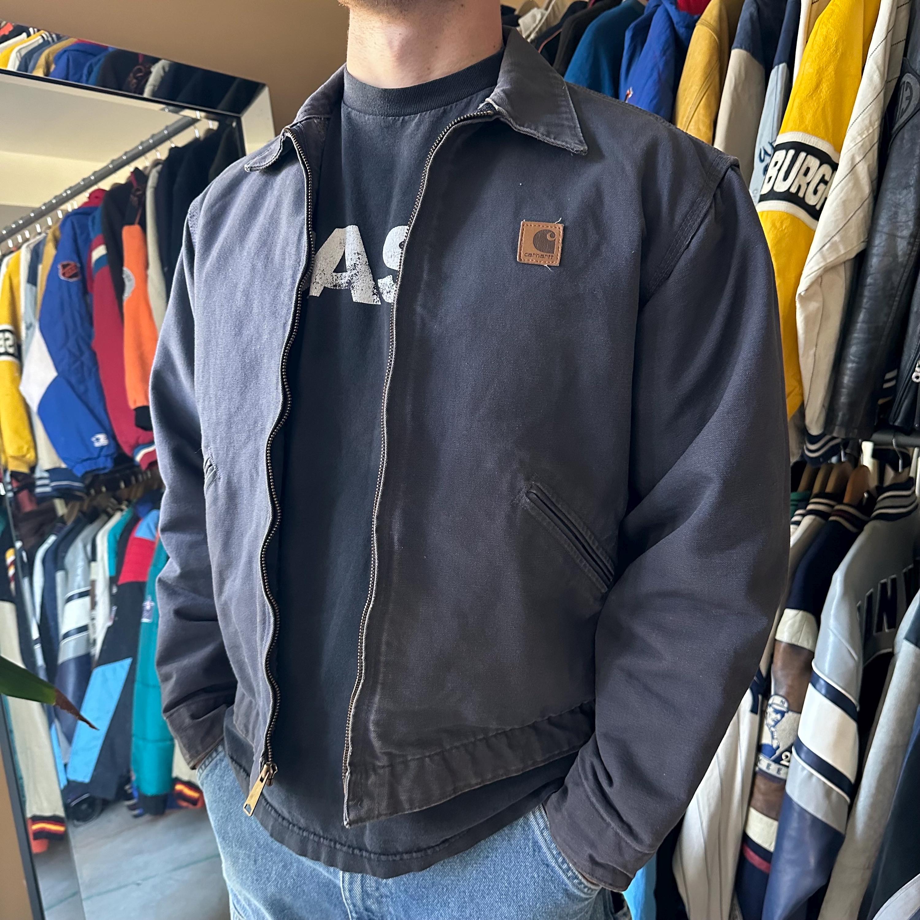 Vintage Carhartt Faded Navy Detroit Jacket - Etsy