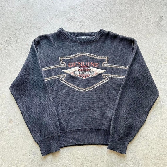 Vintage Y2K Harley Davidson Knit Sweater