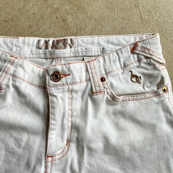 Vintage Y2K Baby Phat White Denim Shorts - image 6