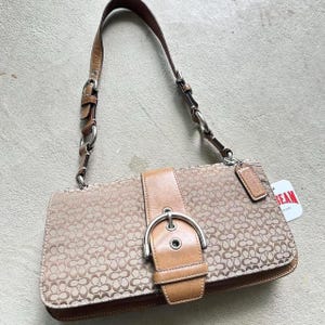 Vintage Y2K Coach Tan Mini Soho Style Shoulder Bag