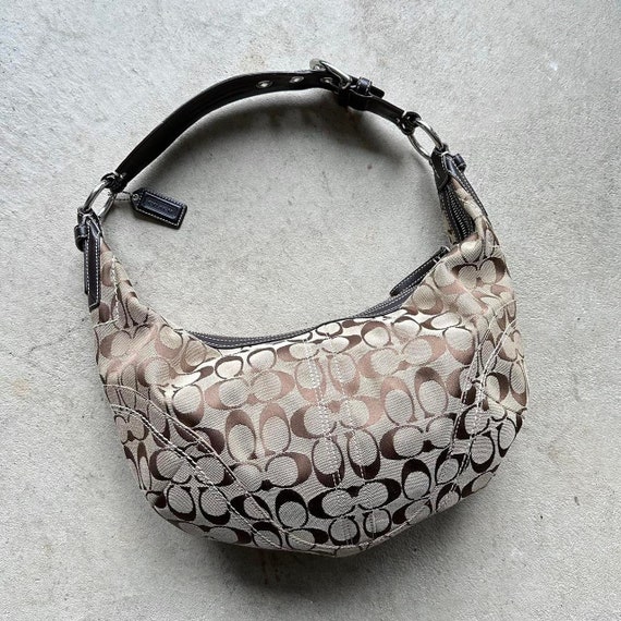 Vintage Y2K Coach Tan Big Croissant Shoulder Bag … - image 1