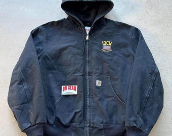 Vintage Carhartt Black Hooded Jacket