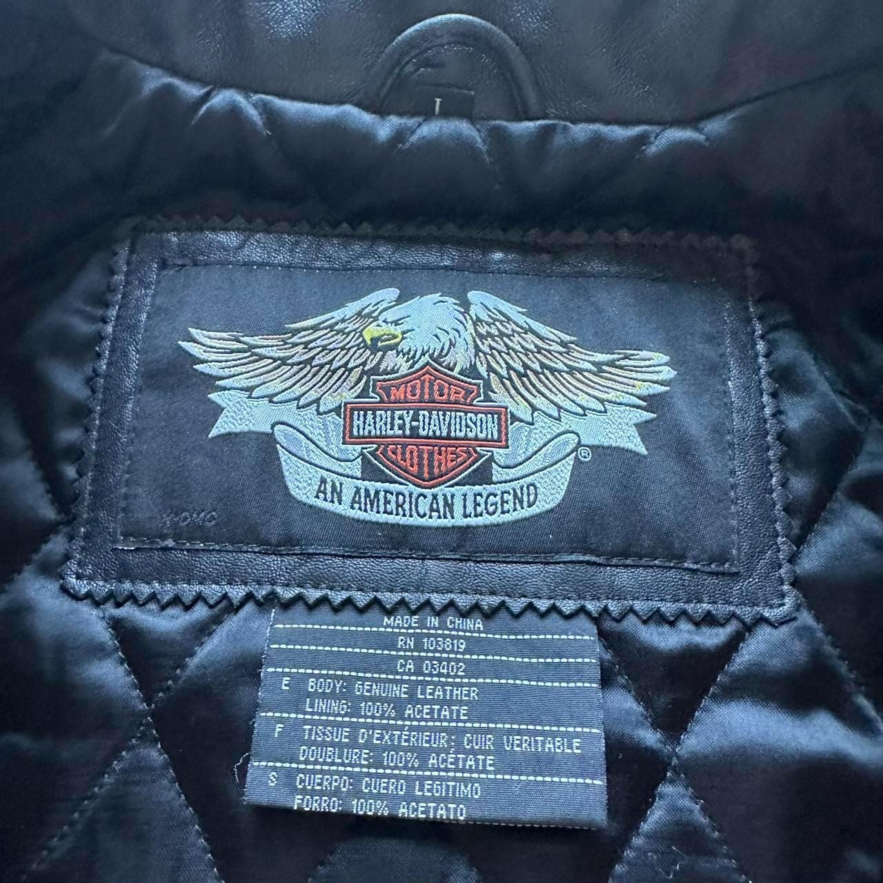 Rare Vintage Harley Davidson Leather Motorcycle Jacket - Etsy