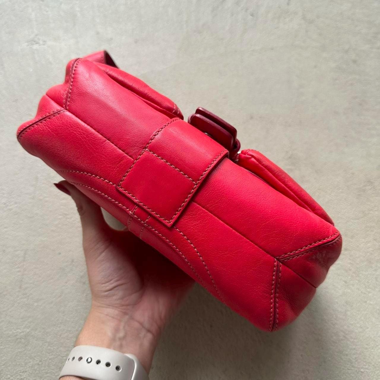 Vintage Y2K Coach Red Mini Leather Square Soho Shoulder Bag - Etsy