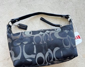 Coach Peyton Black Crossgrain Leather Tote 2 Way Crossbody - Etsy