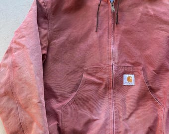 超歓迎 Pink Carhartt Vintage Hooded Etsy - L - Jacket ジャケット・アウター