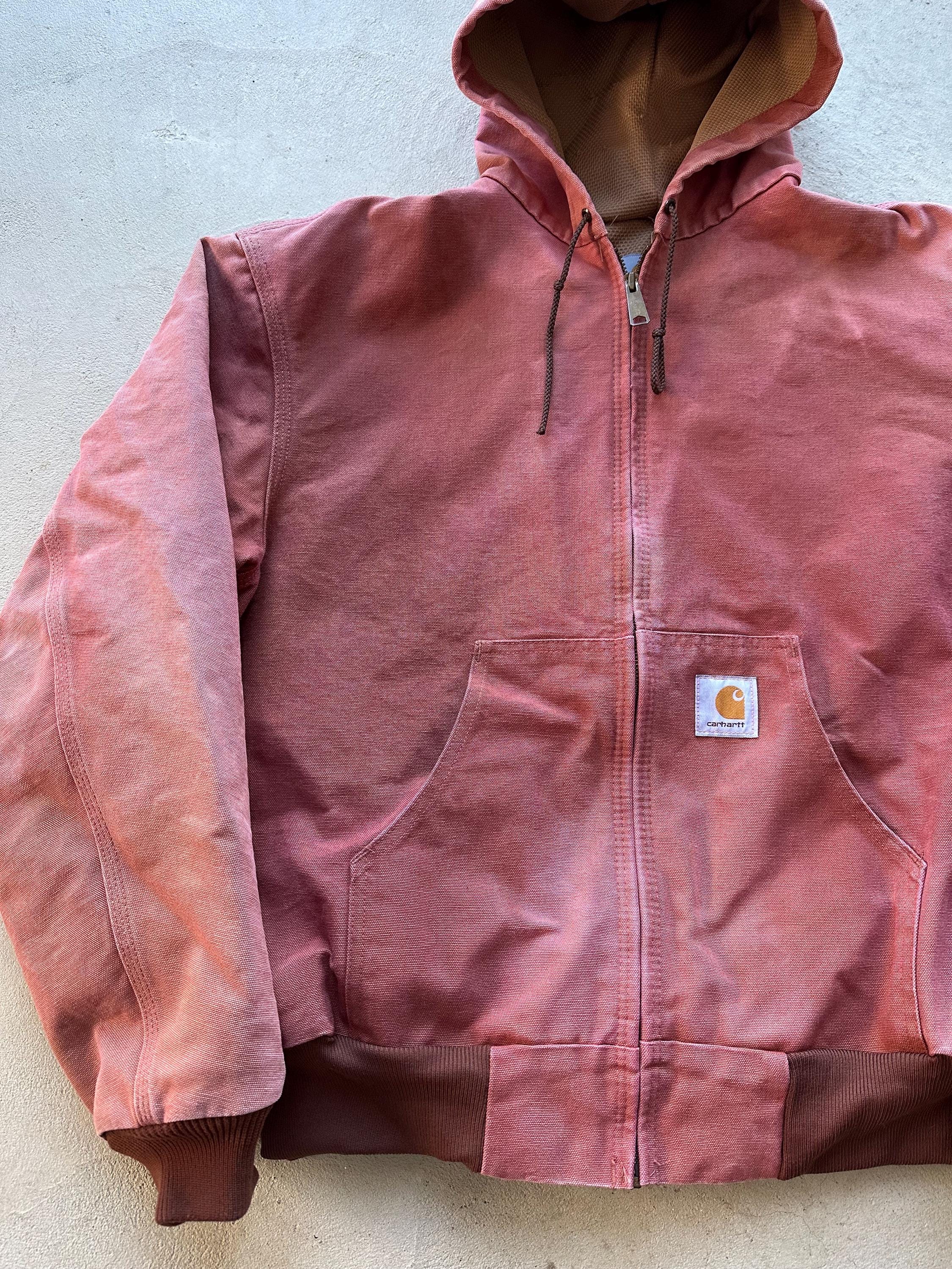 Vintage Carhartt Pink Hooded Jacket - L - Etsy