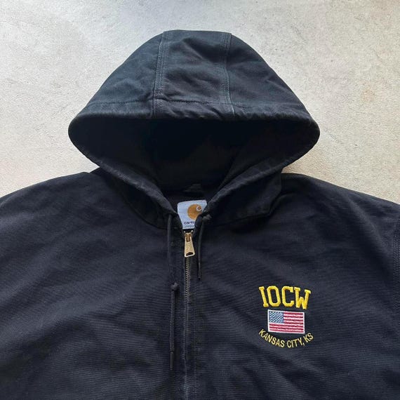 Vintage Carhartt Black Hooded Jacket UK