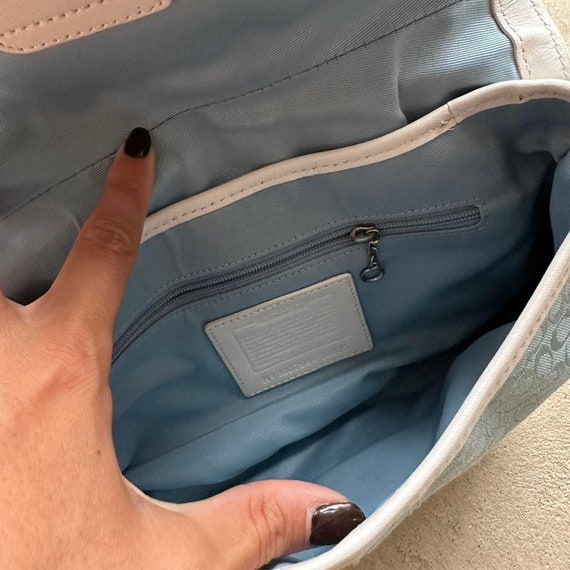 Vintage Y2K Coach Blue Mini Soho Shoulder Bag 