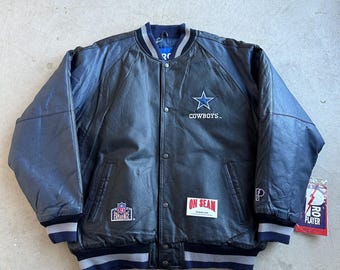 Vintage Dallas Cowboys NFL Football Faux Leather Spell Out Helmet