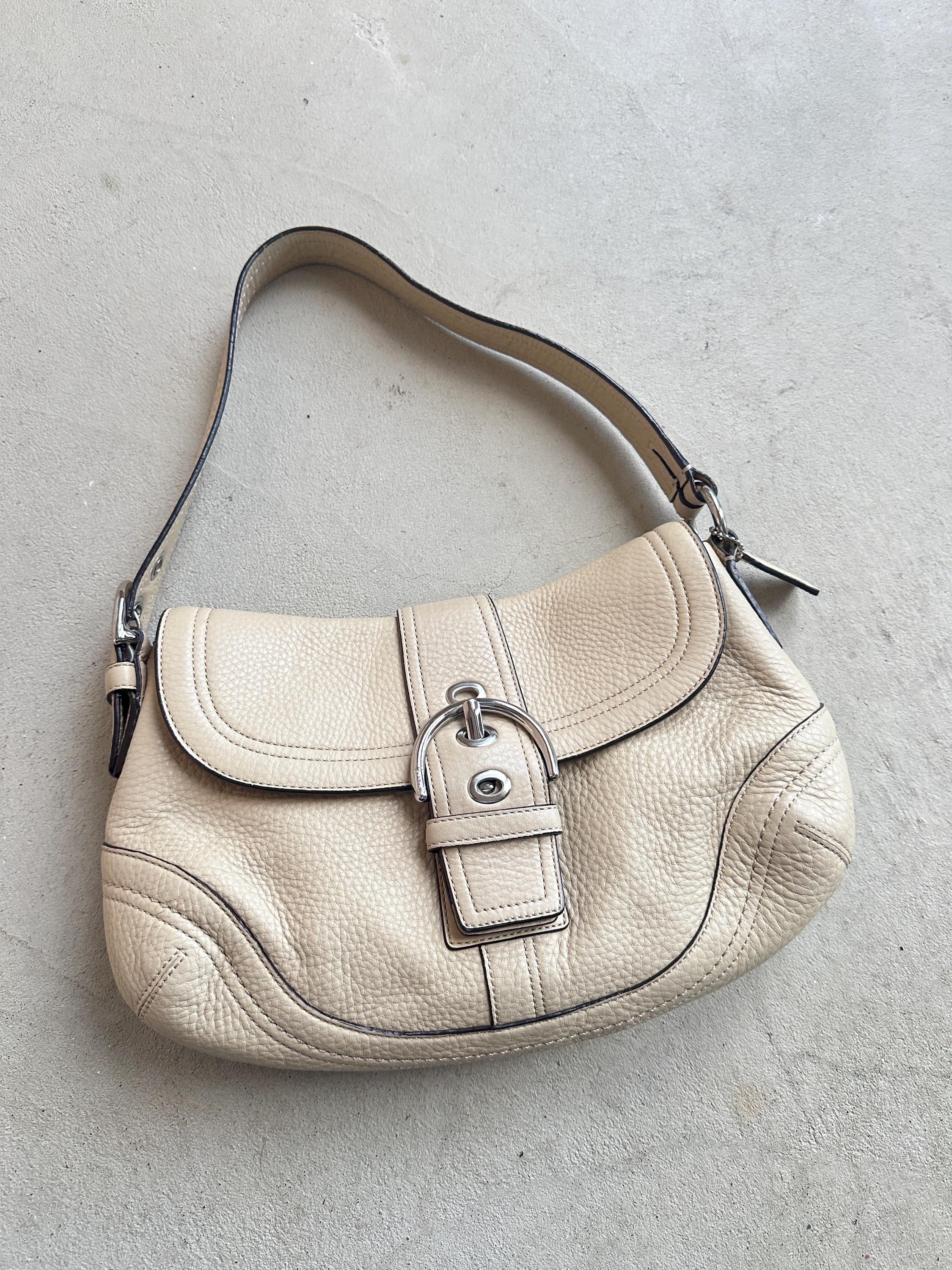 Vintage Coach Beige Soho Shoulder Bag - Etsy